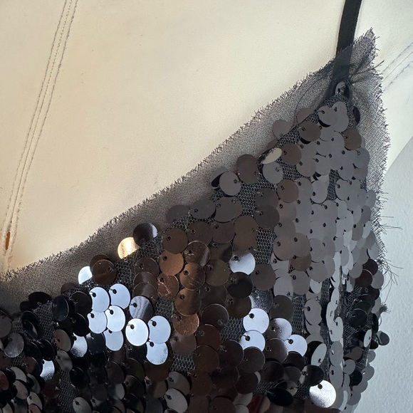 JUSTFAB Black Sequin Cami Tank NWT | Size Medium - Picture 6 of 16